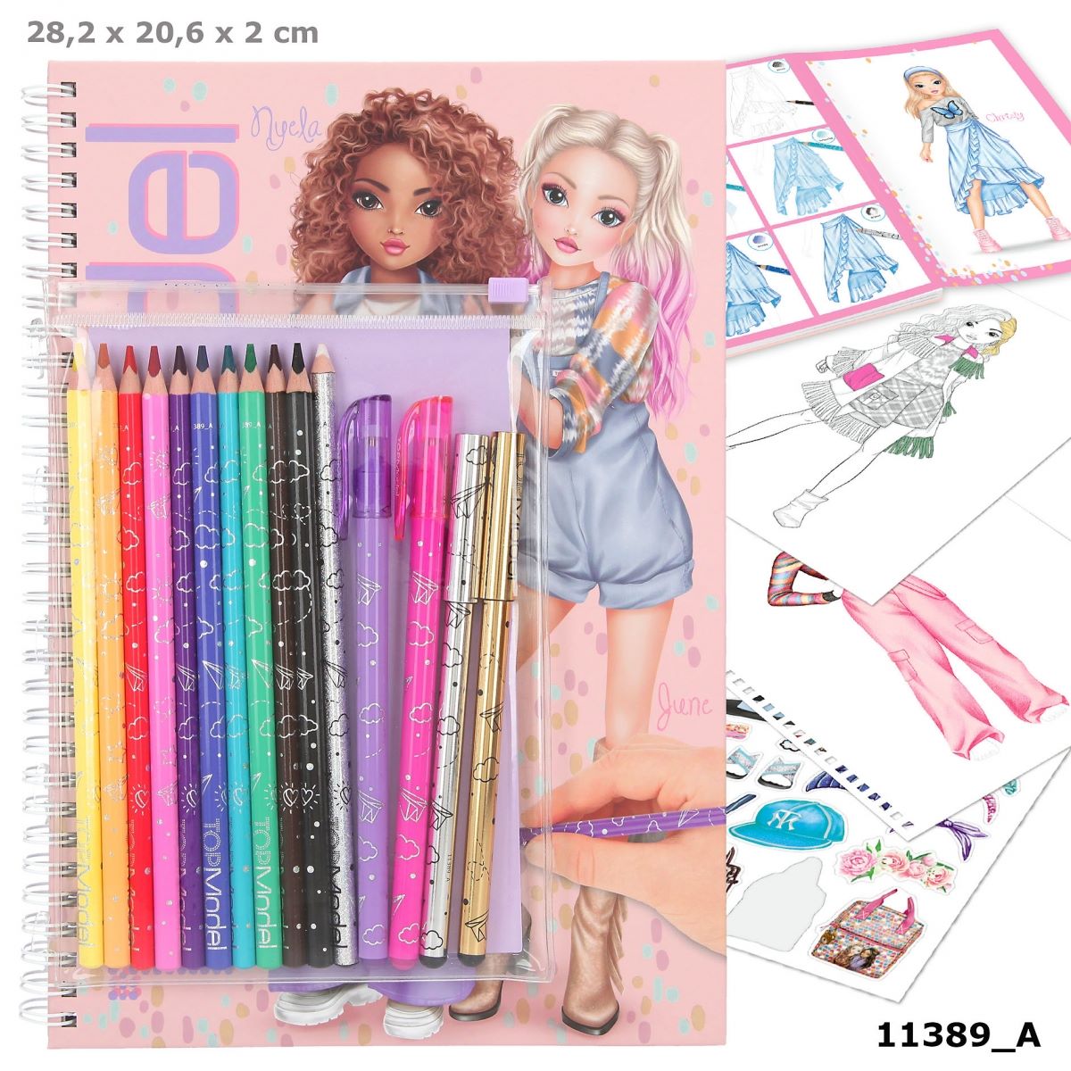 ALBUM AVEC SET DE CRAYONS TopModel