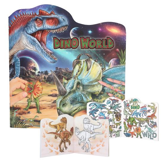 LIVRE DE COLORIAGE FIGURATIF Dino World