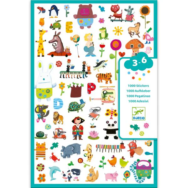 1000 AUTOCOLLANTS POUR LES PETITS