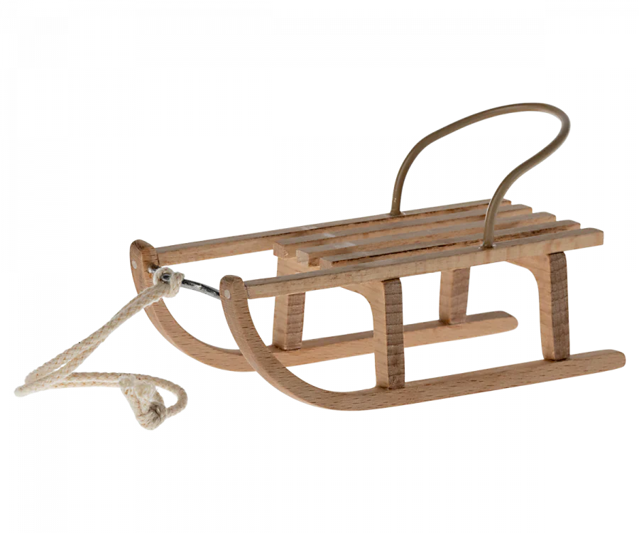 TRAÎNEAU EN BOIS POUR SOURIS – Image 3