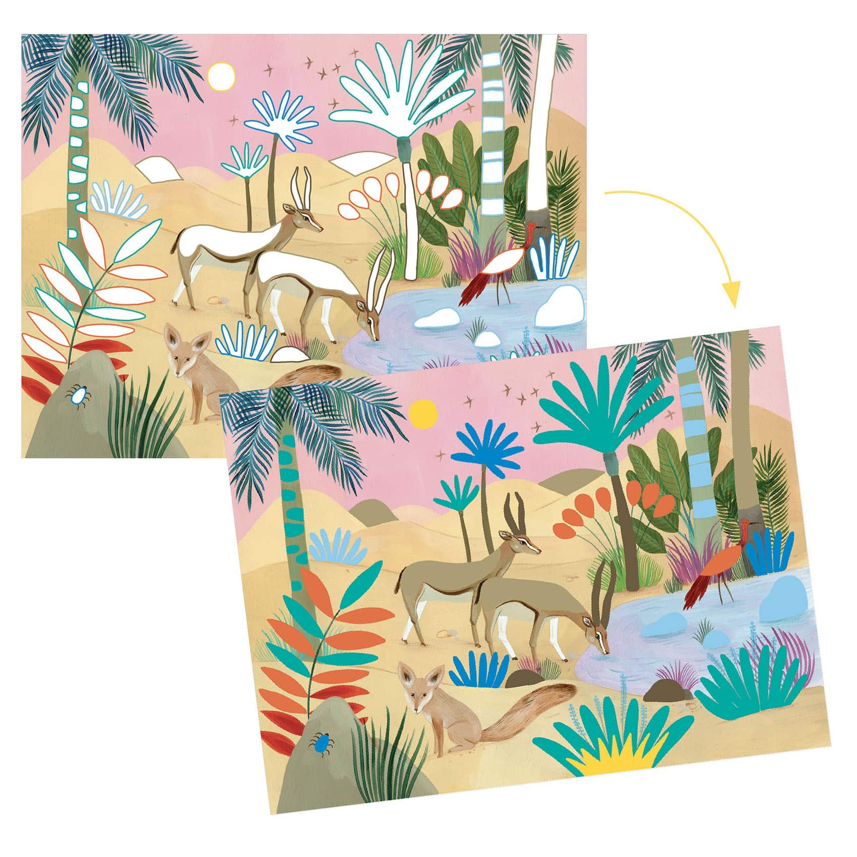 GOUACHES NATURAL WORLD DJ08965 Djeco – Image 2