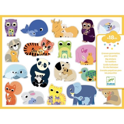 GOMMETTES ANIMAUX +18 MOIS DJ09077 Djeco