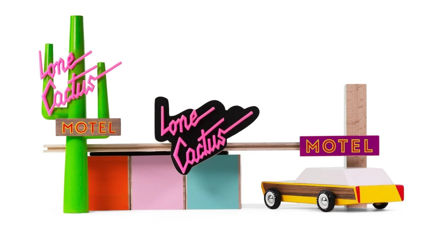 CANDYCAR "LONE CACTUS" MOTEL EN BOIS – Image 3