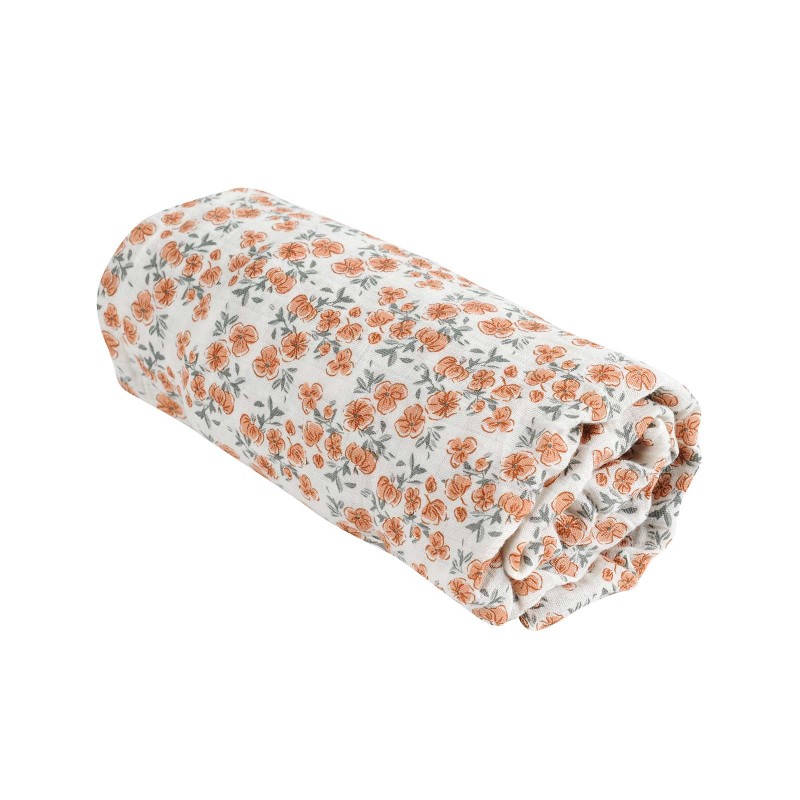 Housse de matelas à langer / Californian Poppy