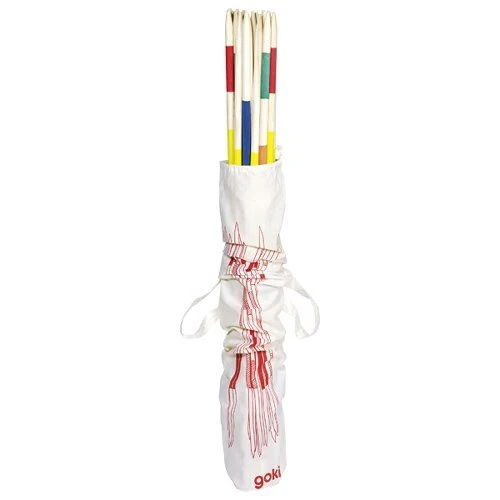 MIKADO EN BOIS GÉANT 98 CM AVEC SAC EN COTTON