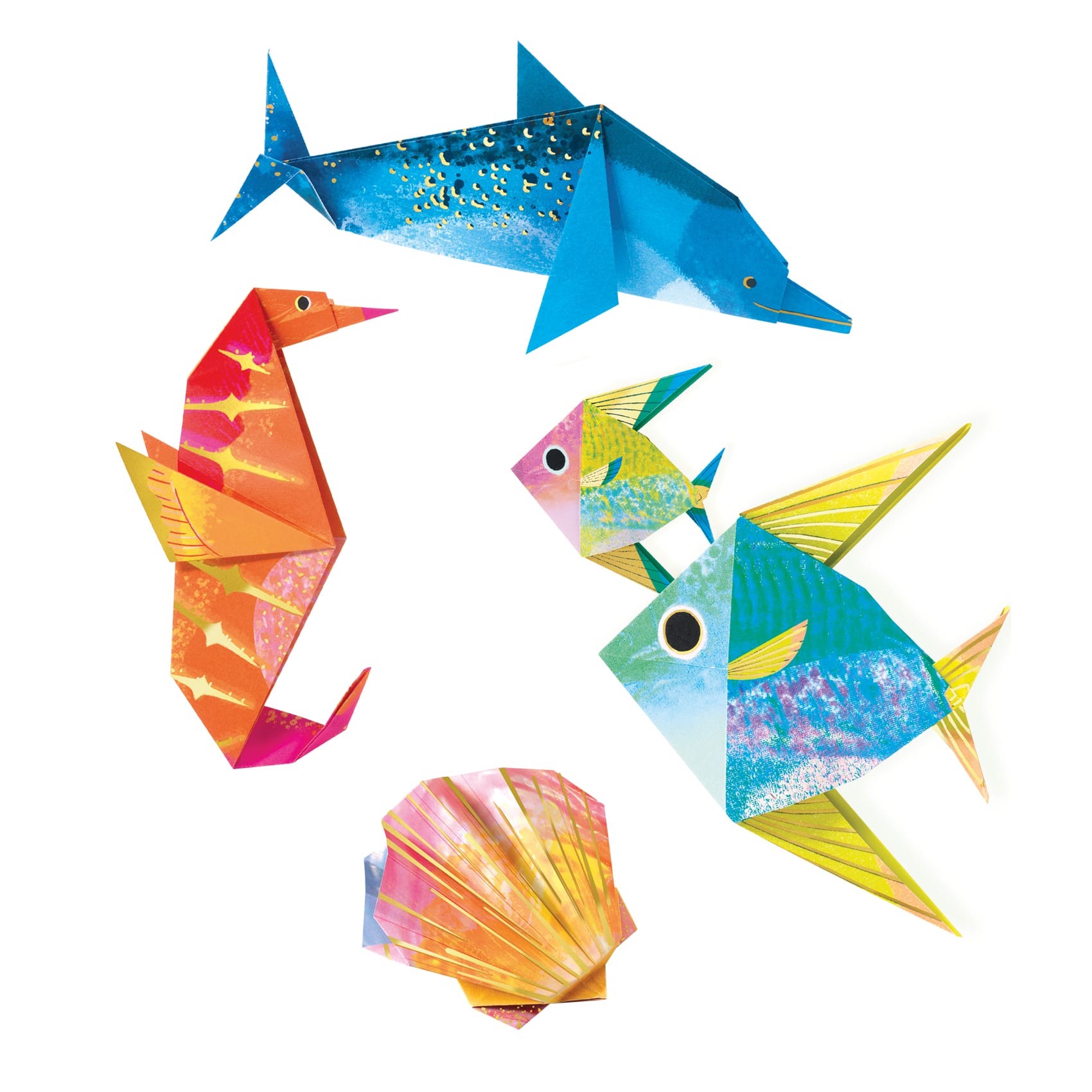 ORIGAMI ANIMAUX MARINS DJ08755 Djeco – Image 2