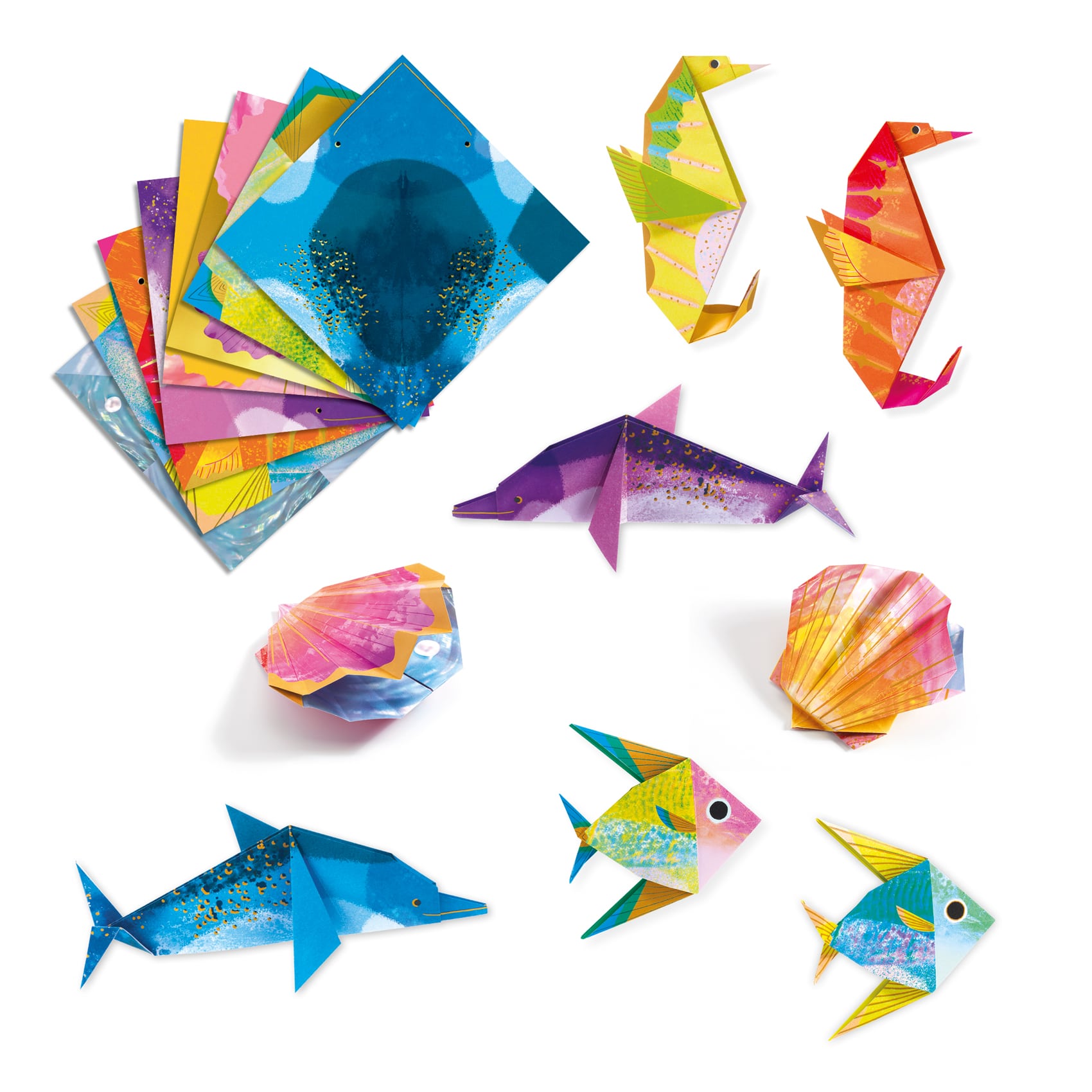 ORIGAMI ANIMAUX MARINS DJ08755 Djeco – Image 3