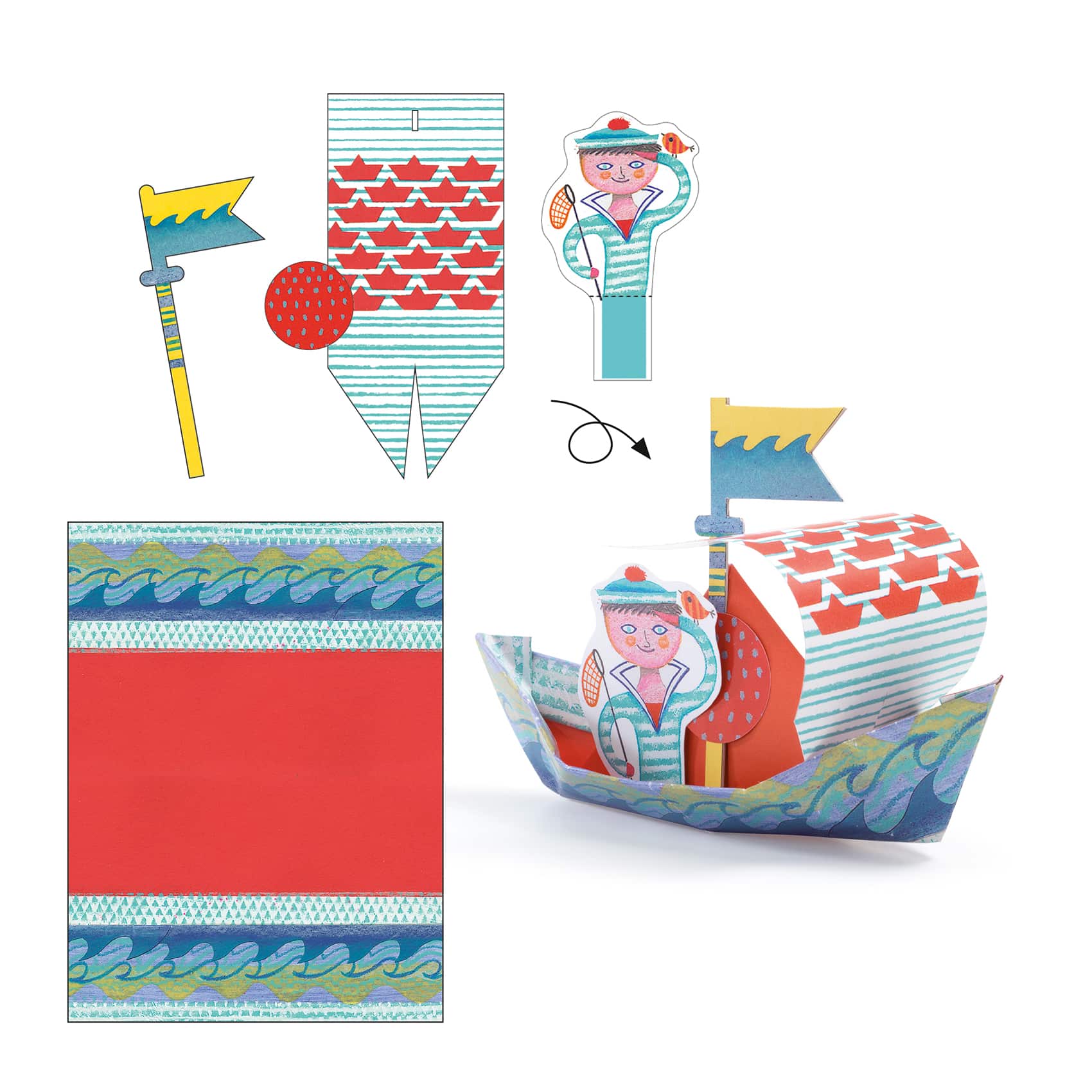 ORIGAMI BATEAUX DJ08779 Djeco – Image 2