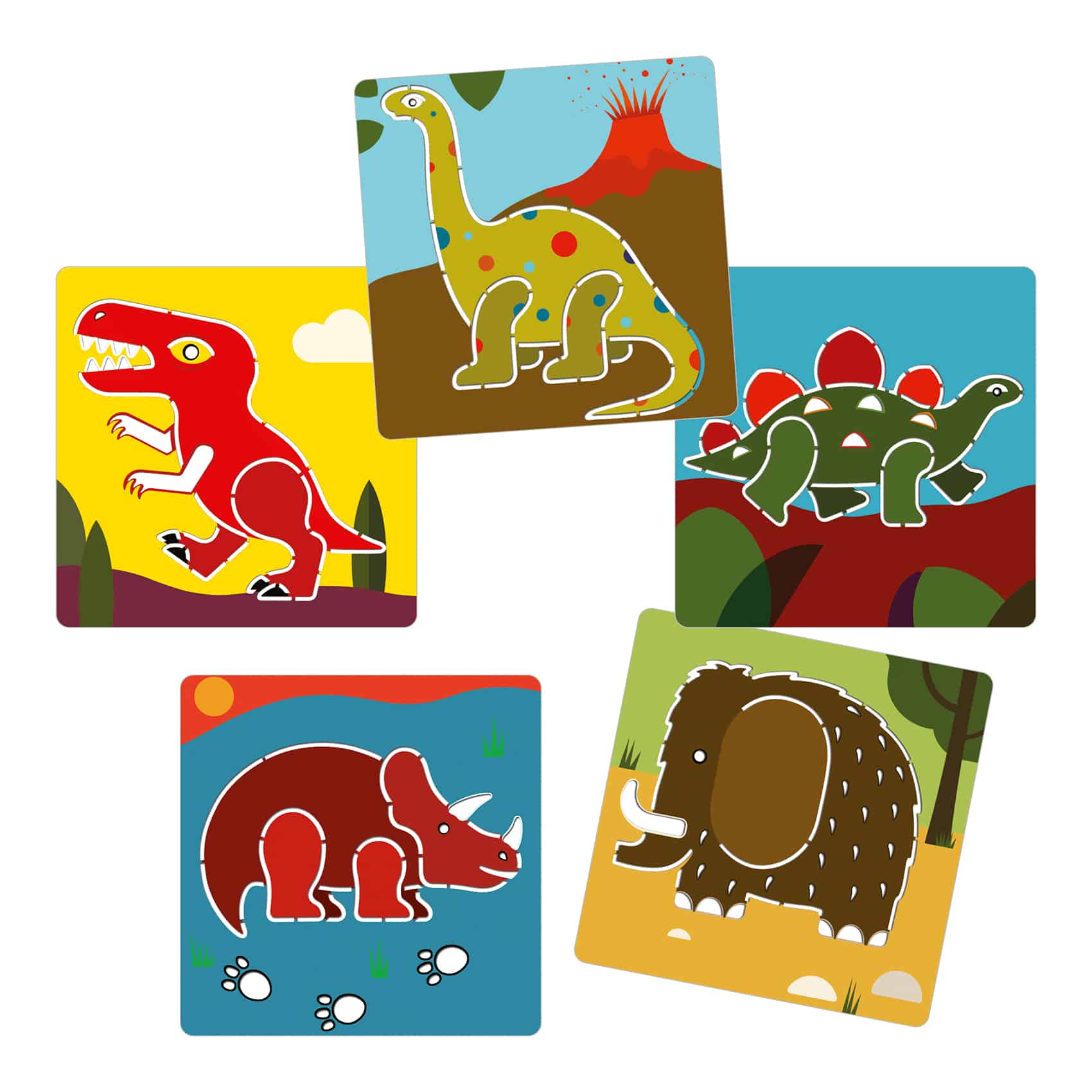 POCHOIRS DINOS DJ08863 Djeco – Image 2
