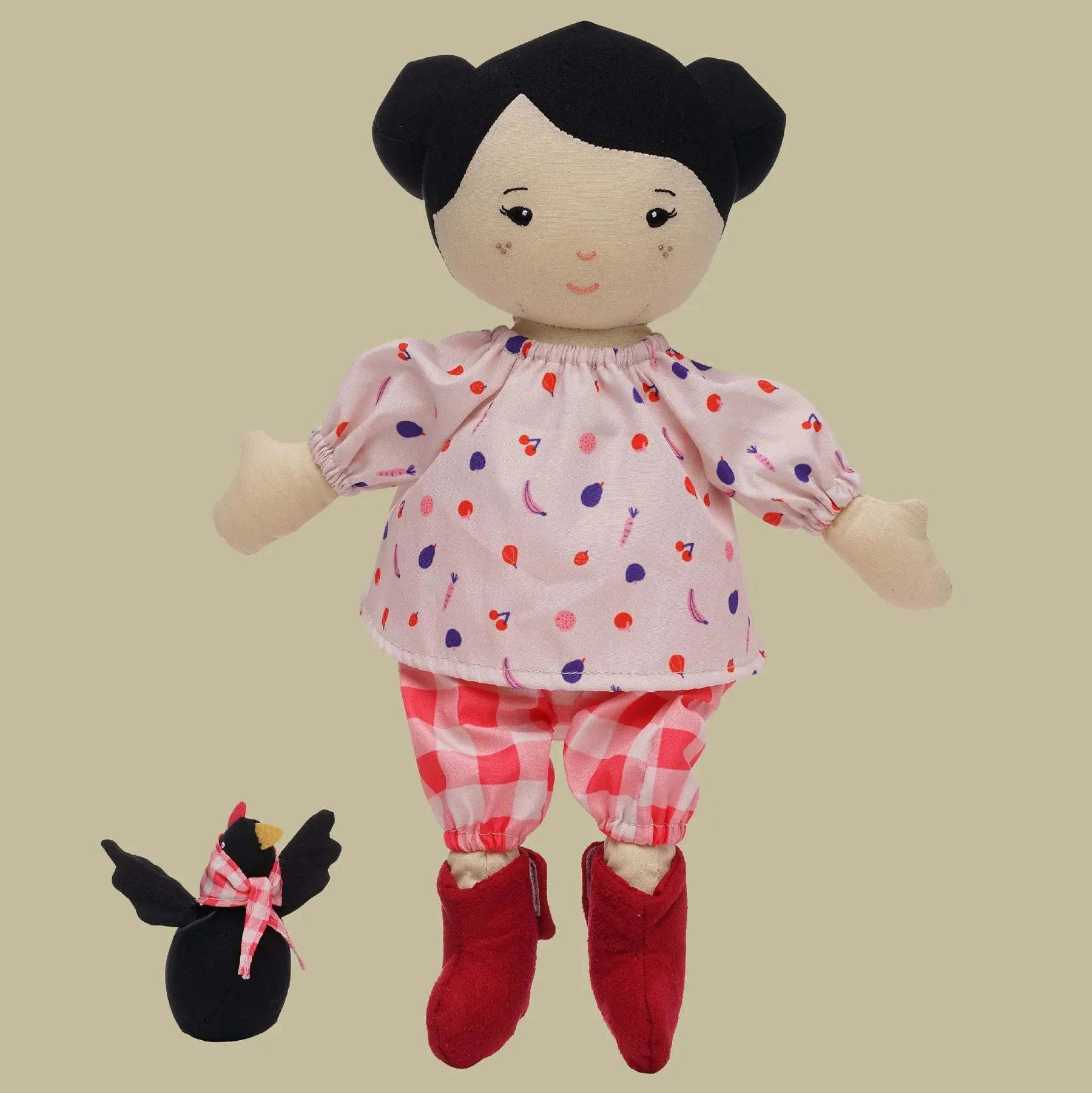 POUPÉE EN PELUCHE NICO AVEC SA POULE "PLAYDATE FRIENDS"