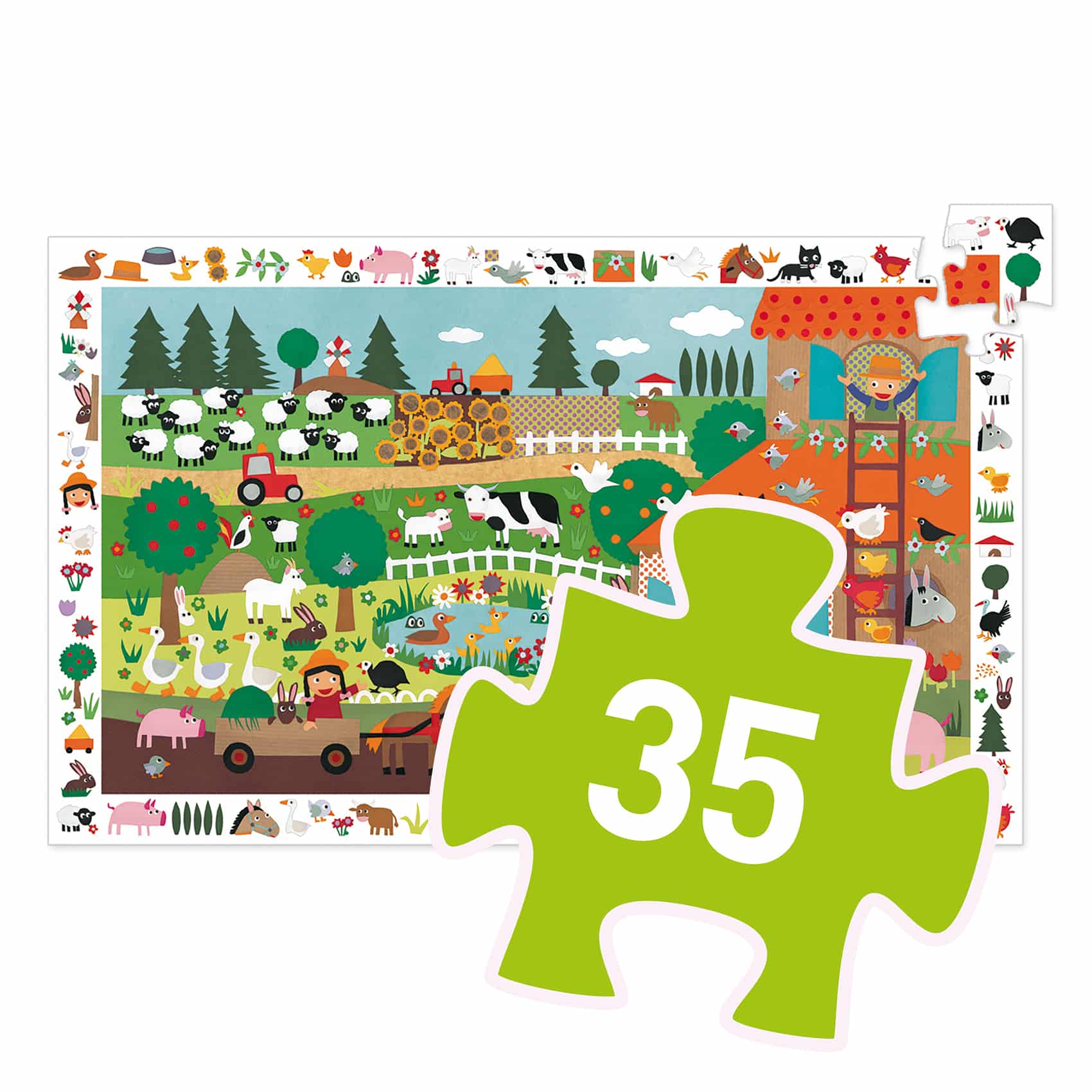 PUZZLE FERME 35 pcs DJ07591 Djeco – Image 4