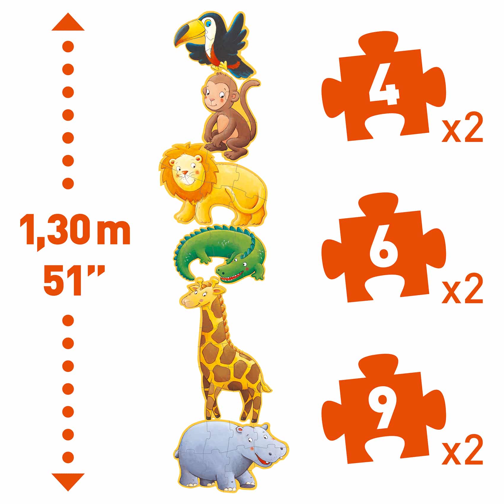 PUZZLE OUISTITI & SES AMIS DJ07114 Djeco – Image 3