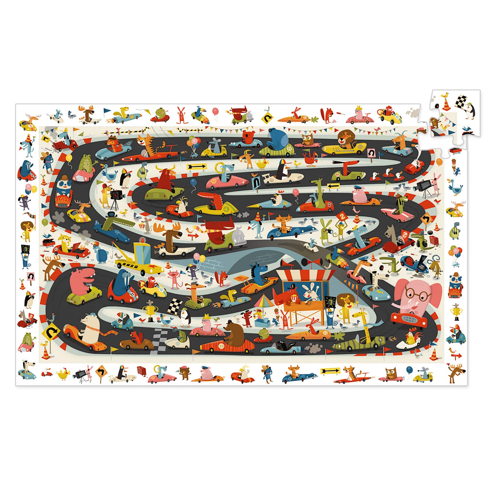 PUZZLE RALLYE AUTOMOBILE 54 pcs DJ07564 Djeco – Image 2
