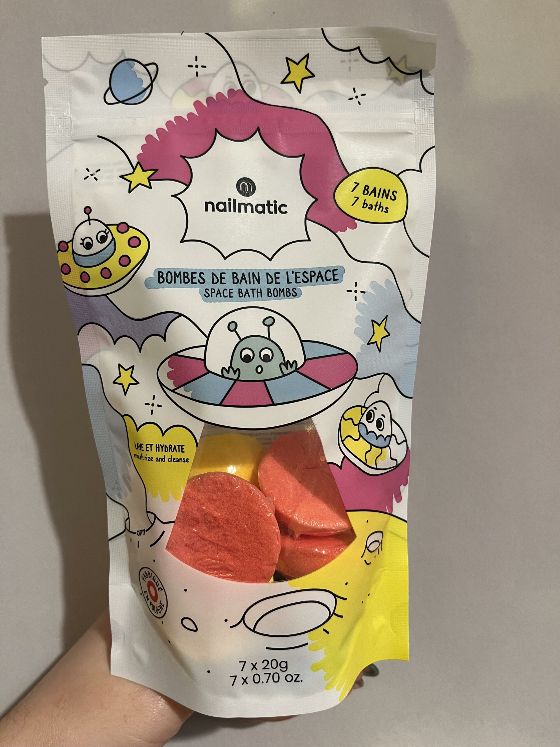 Bombes de bain de l’espace
